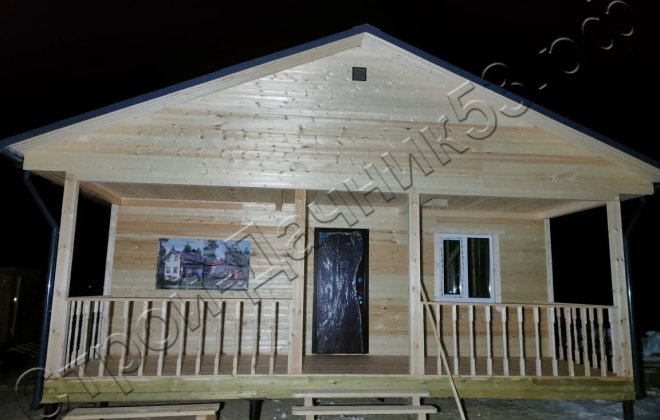 3 Каркасно-щитовой дом Д-6, 12x7.5м, 90  М², Тульская область, Заокский район, деревня Пахомово. (2)